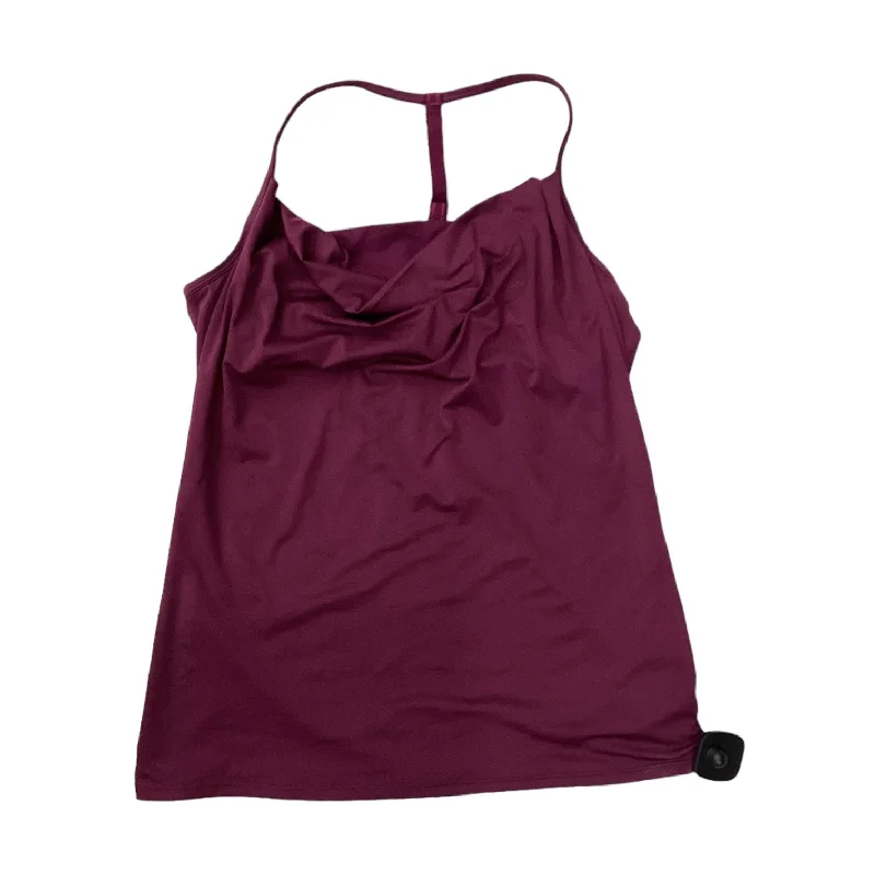 Yoga Tops for Better Mobility -Raspberry Athletic Tank Top Fabletics, Size L
