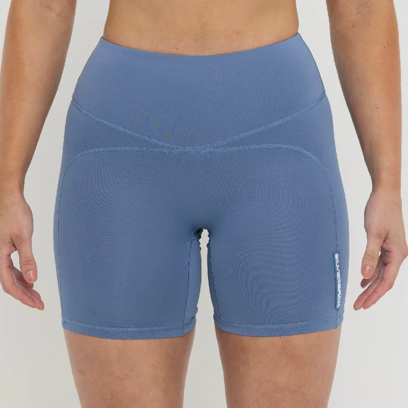Yoga Shorts with Supportive Waistband -Unstoppable Women's Shorts Blue