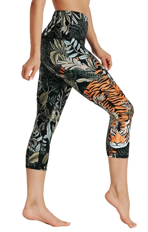 Stylish Yoga Pants for Intense Flexibility -Rawr Talent Printed Yoga Crops