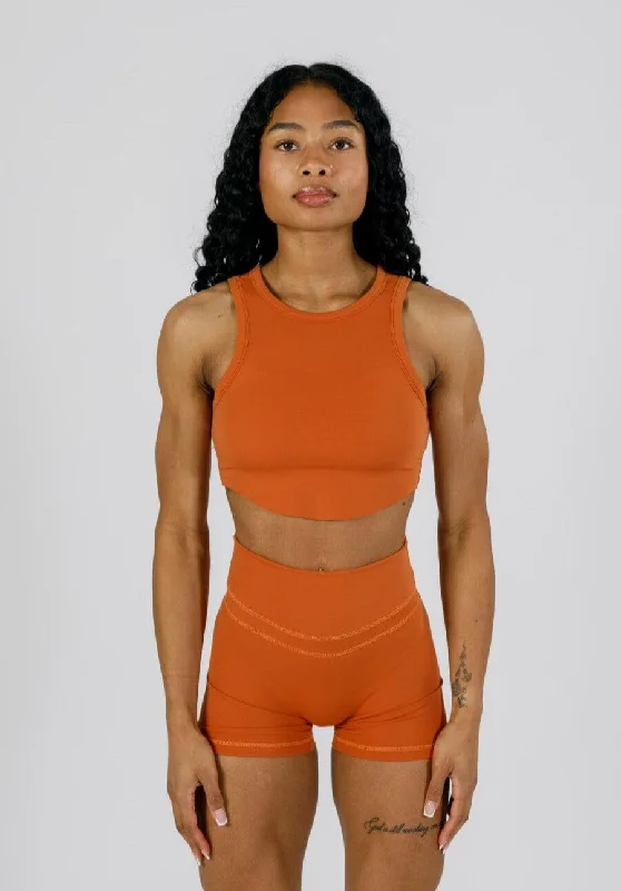 Women's Yoga Tops for Seamless Movement -RecStretch™ Contour Crop Canyonlands