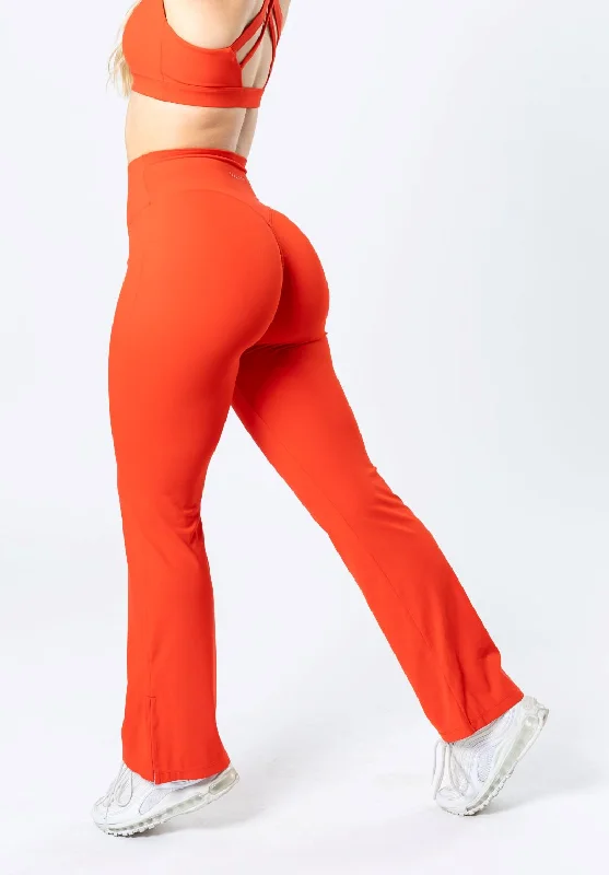 Yoga Pants for Maximum Flexibility -RecStretch Original Sculptseam™ Plus Flare Legging 31" Hot Shot