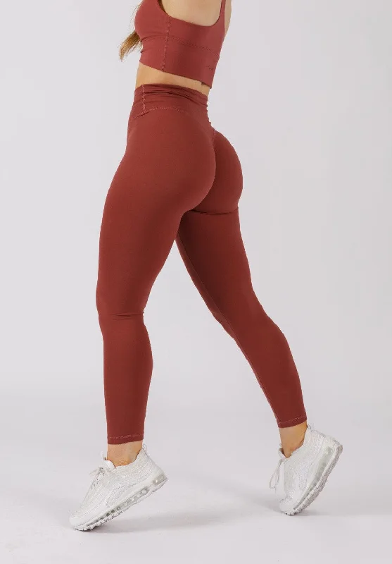 Yoga Pants for Flexibility and Balance -RecStretch Original Sculptseam™ Plus Legging Strawberry Quartz