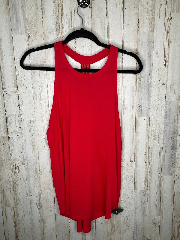 Yoga Tops for Strengthening Exercises -Red Athletic Tank Top Athleta, Size M