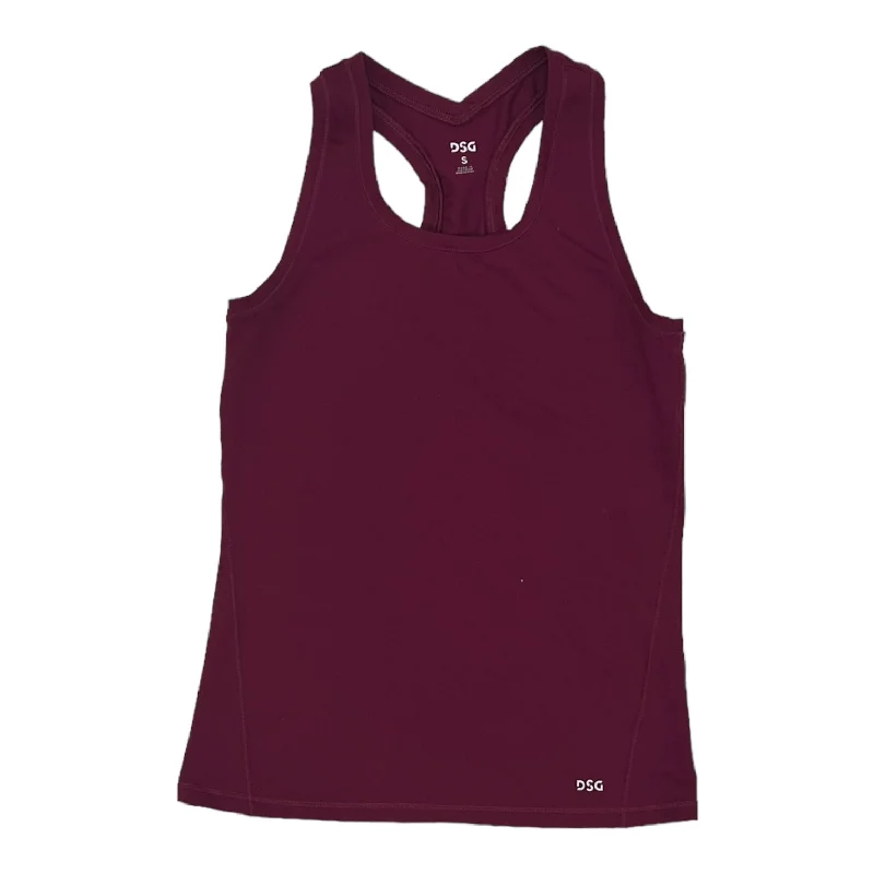 Yoga Tops for Studio and Gym Workouts -RED ATHLETIC TANK TOP by DSG OUTERWEAR Size:S