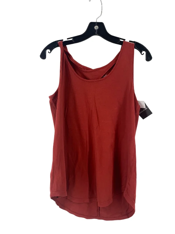 Yoga Tops for Stretching and Strengthening -Red Athletic Tank Top Eddie Bauer, Size S