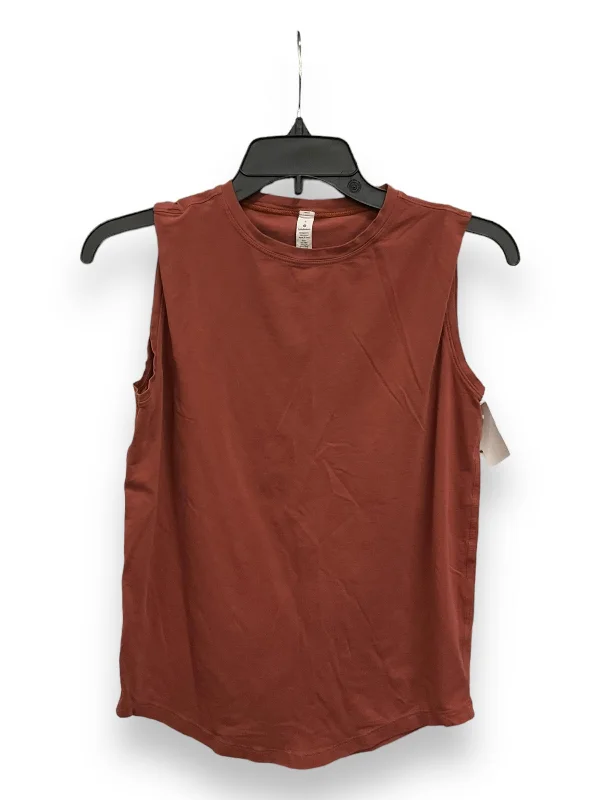 Lightweight Yoga Tops for Summer -Red Athletic Tank Top Lululemon, Size 2