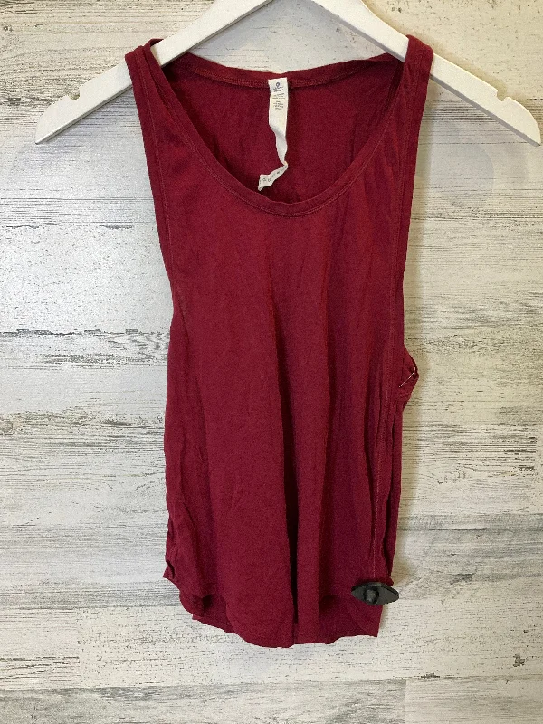 Stylish Yoga Tops for Outdoor Activities -Red Athletic Tank Top Lululemon, Size 2