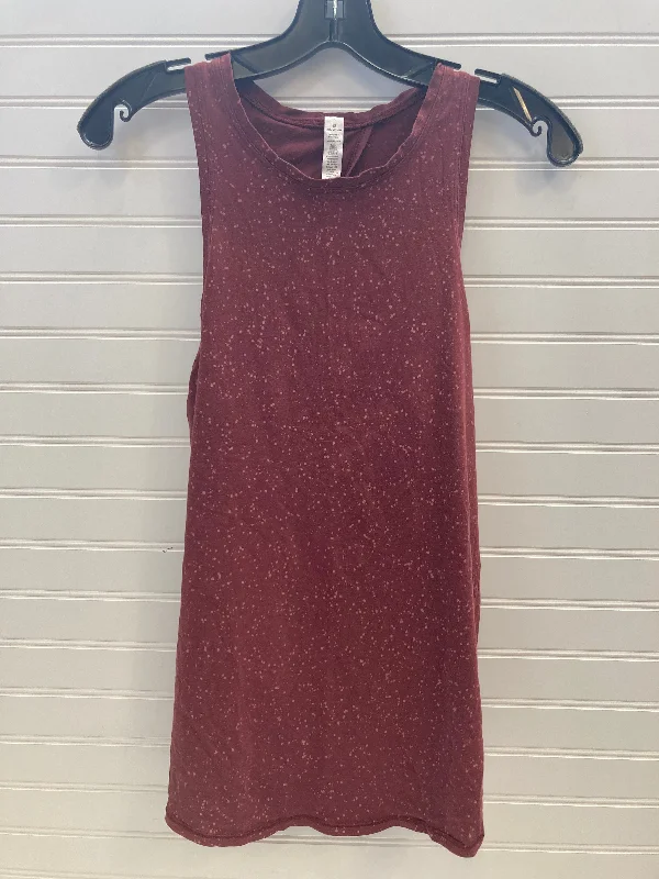 Comfortable and Stylish Yoga Tops -Red Athletic Tank Top Lululemon, Size 6