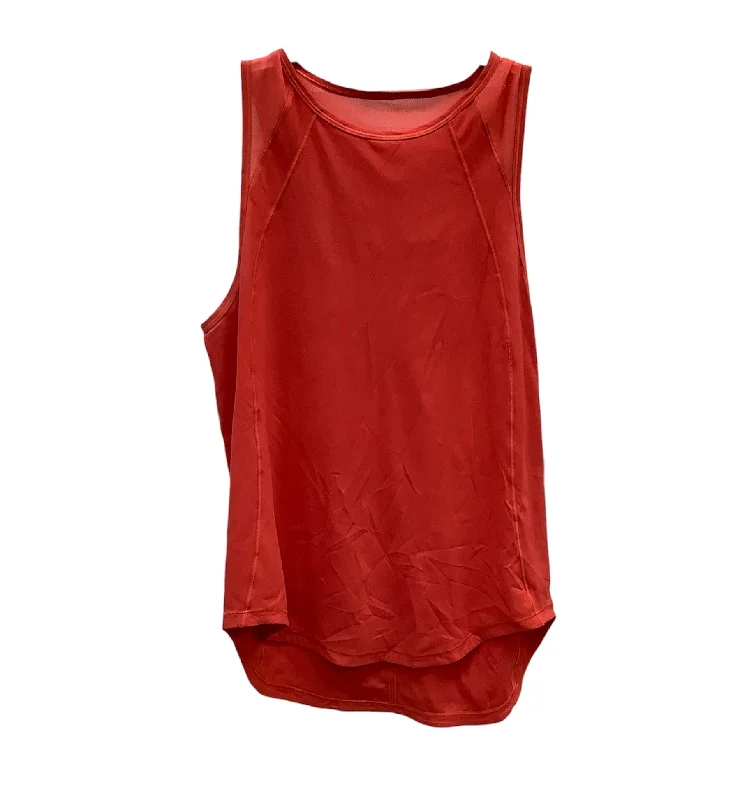 Yoga Tops for Increased Flexibility -Red Athletic Tank Top Lululemon, Size M