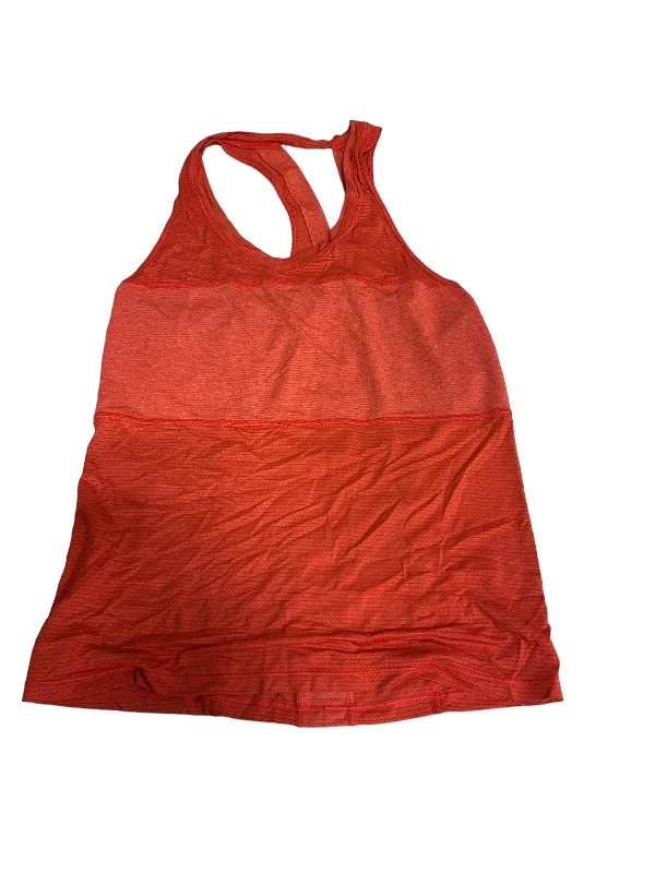 Yoga Tops for Running and Stretching -Red Athletic Tank Top Lululemon, Size S