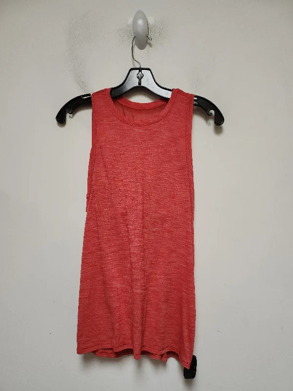 Stylish Yoga Tops for Training -Red Athletic Tank Top Lululemon, Size S
