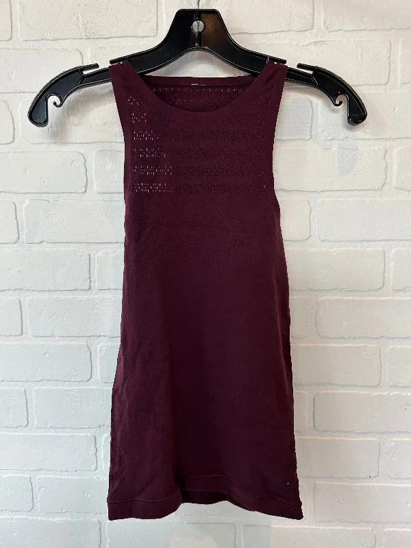 Performance Yoga Tops for Flexibility -Red Athletic Tank Top Lululemon, Size Xs