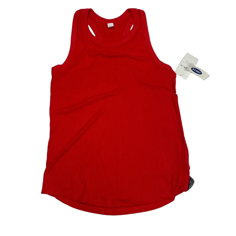 Yoga Tops for Easy Movement and Comfort -Red Athletic Tank Top Old Navy, Size M