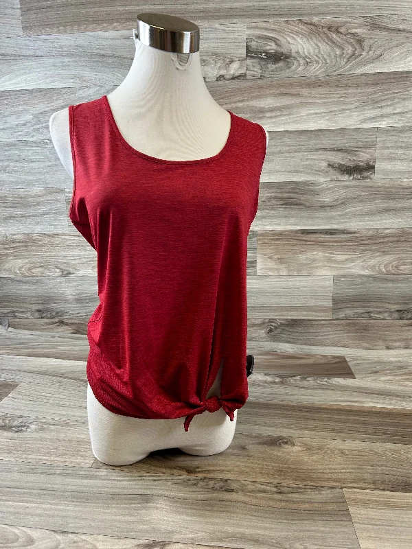 Yoga Tops for Easy Movement -Red Athletic Tank Top Zyia, Size L