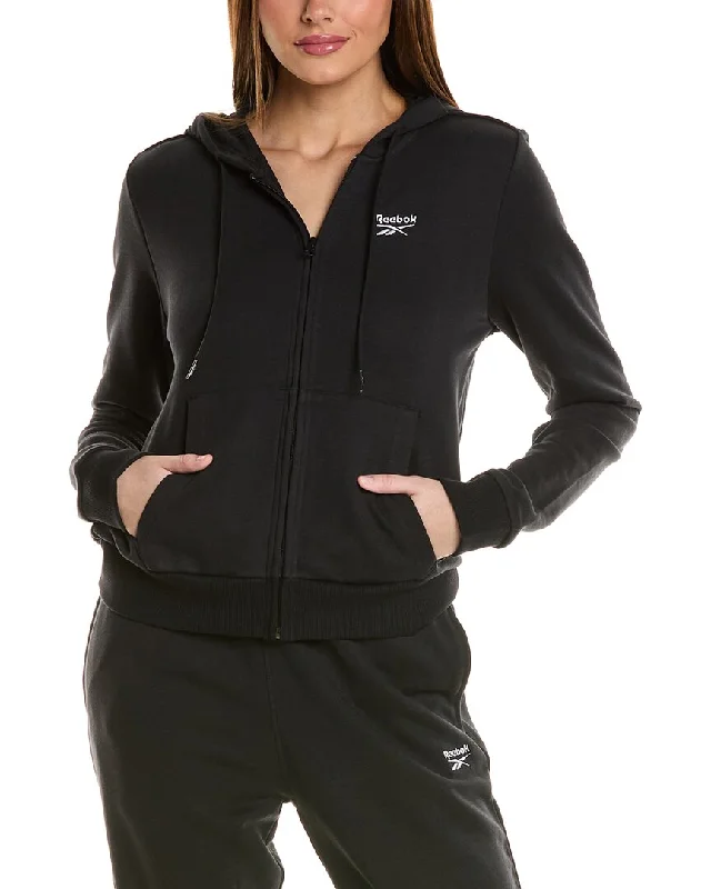 Women's Yoga Tops with Mesh Panels -Reebok French Terry Top