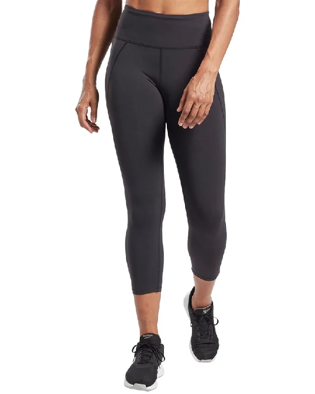 Yoga Shorts for Power Yoga Practice -Reebok Lux 3/4 High-Rise Tight