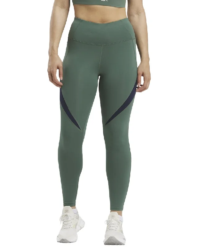 Breathable Yoga Shorts for Hot Weather -Reebok Train Colorblock Tight