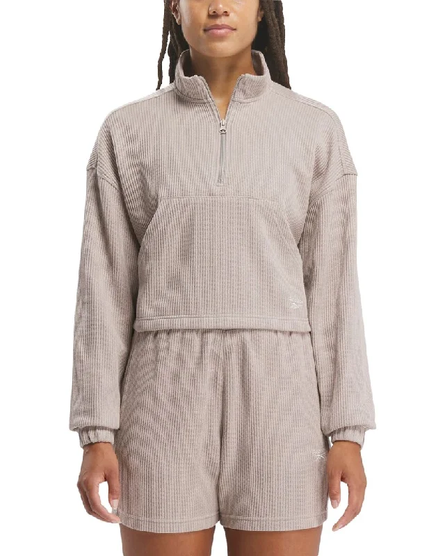 Soft Yoga Tops for Women -Reebok W-de Waffle Cover-Up