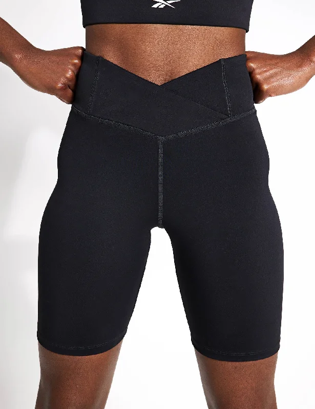 Yoga Shorts for Easy Stretching -Workout Ready Basic Bike Shorts - Night Black