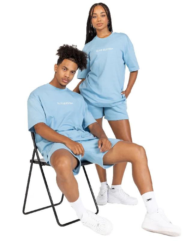 Yoga Tops for Relaxation and Stretching -Registered Tee - Light Blue