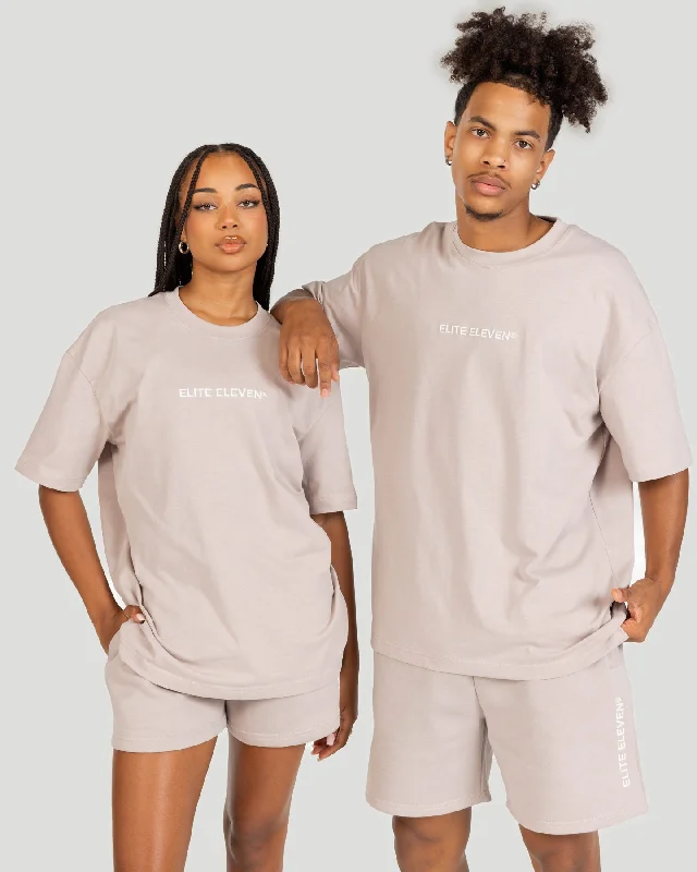 Yoga Tops for Breathability and Comfort -Registered Tee - Taupe