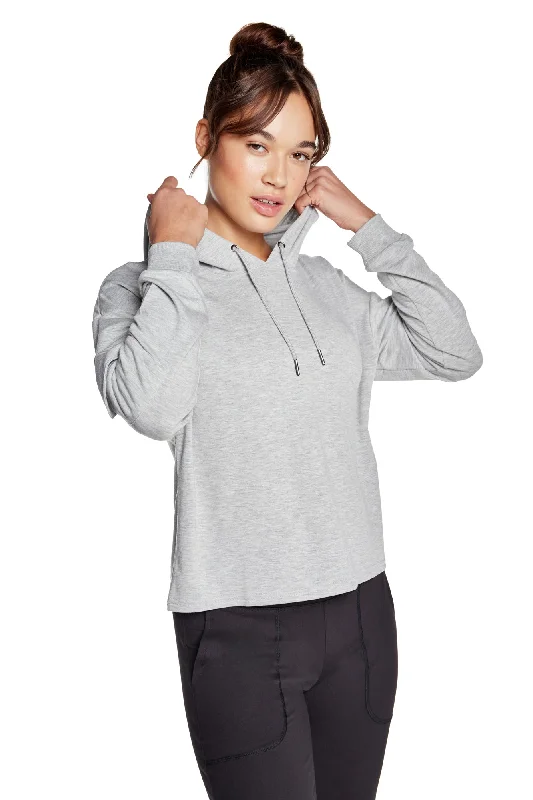 High-Cut Yoga Tops for Women -Relaxed Hoodie Sweatshirt