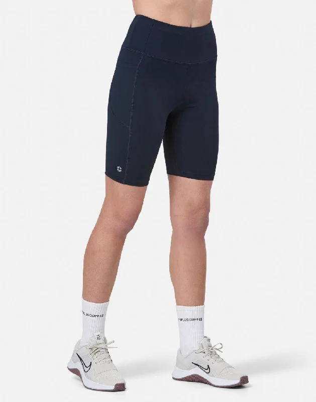 Yoga Shorts for Intense Flexibility -Relentless 8" Bike Short in Obsidian