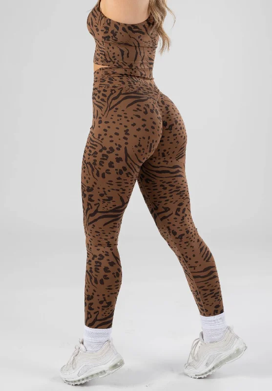 Comfortable Leggings for Yoga -Reluna Crossover Sculptseam™ Legging Jaguar