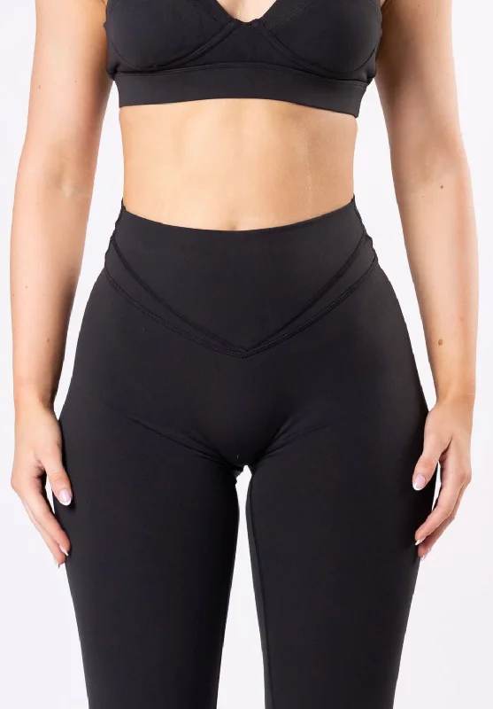 Comfortable Yoga Pants for Full Stretch -Reluna Icon Sculptseam™ Plus Legging Black