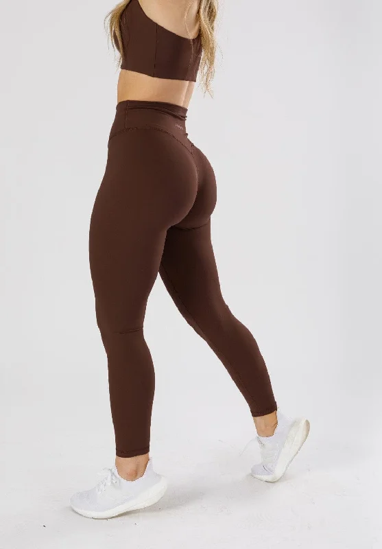 Yoga Pants for Daily Wear -Reluna Original Sculptseam® Legging Walnut
