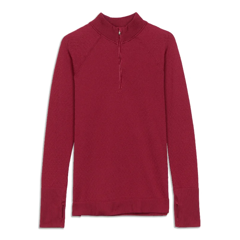 Yoga Tops for Maximum Stretching Ability -Rest Less Half Zip - Resale