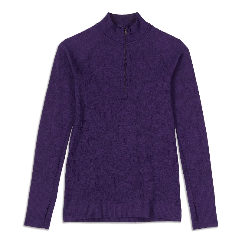 Yoga Tops for Flexibility and Ease -Rest Less Half Zip - Resale