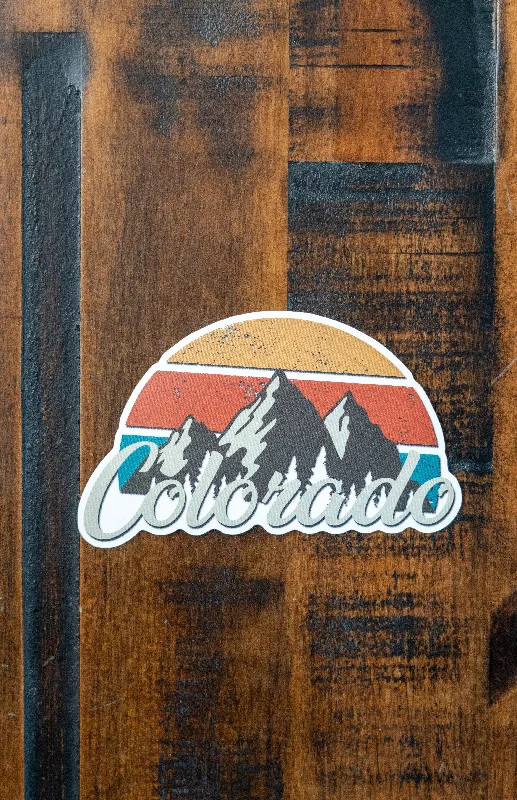 Soft and Stretchy Yoga Pants for Flexibility -Retro Colorado Sticker