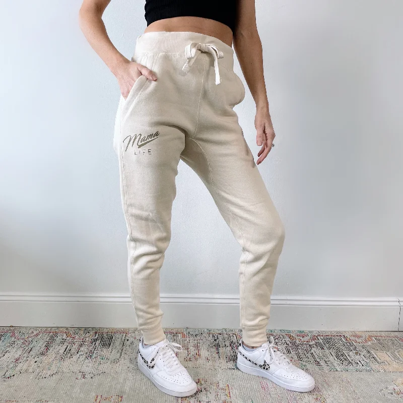 Yoga Pants for Stretching and Strengthening -Retro Mama Life • Sand Joggers