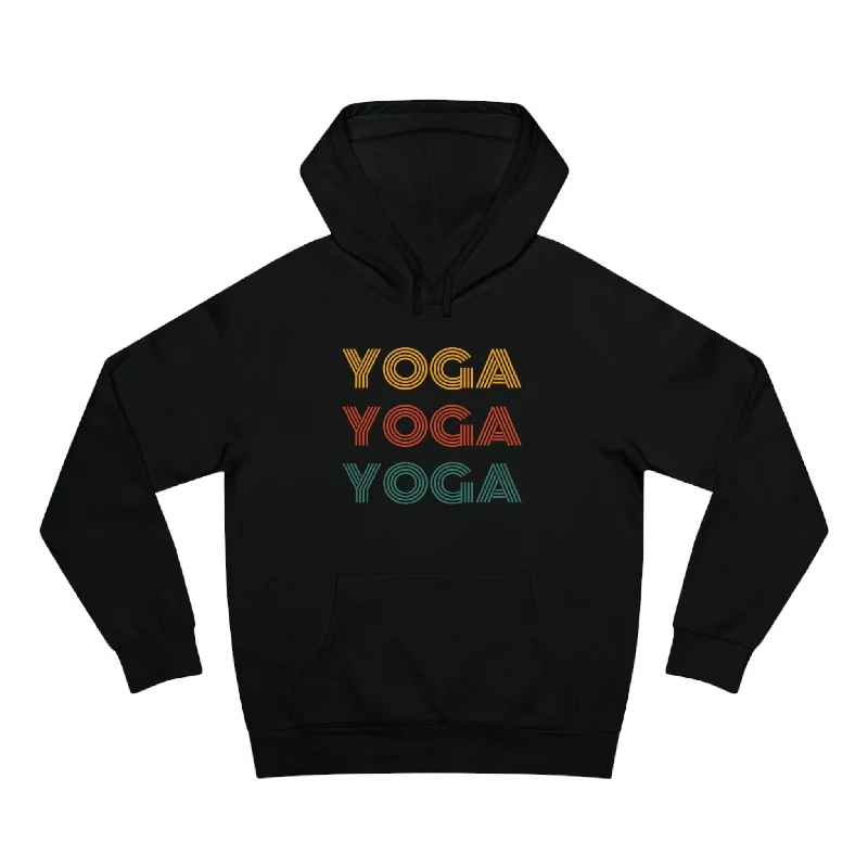Loose-Fitting Yoga Tops -Retro Yoga Unisex Hoodies