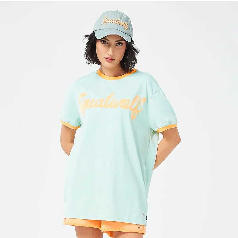 Comfortable Yoga Tops for Long Poses -Retrograde Explorer Tee - Surf Spray Marl