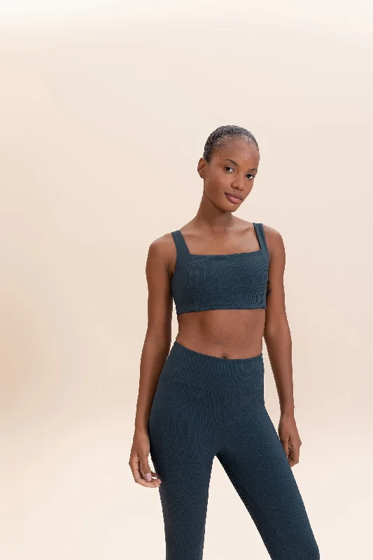 Yoga Bar with Organic Cocoa -Rib Gloss Sports Bra