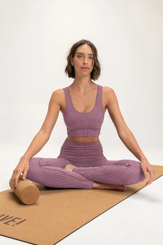 Yoga Bar with Spirulina -Rib Seamless Sports Bra