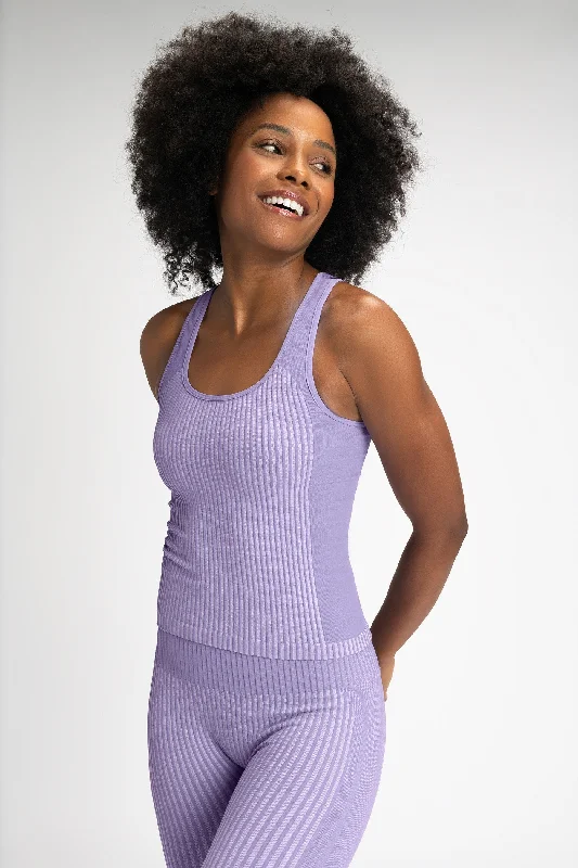 Yoga Tops for Better Mobility -Rib Seamless Tank