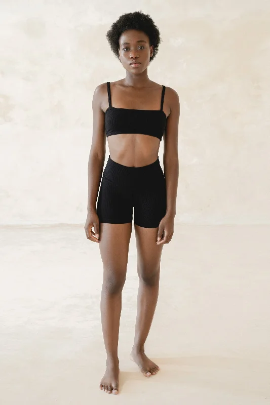 Yoga Shorts for Quick Workouts -Rib Shorts