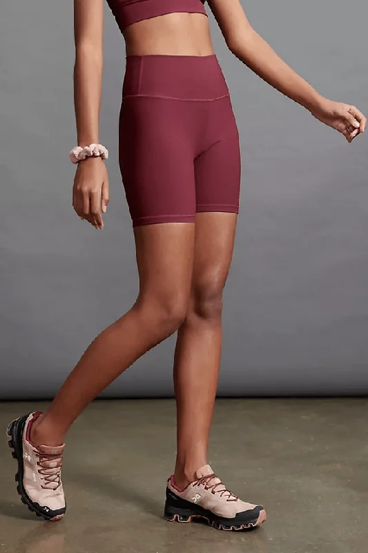 Lightweight Yoga Shorts for Yoga Practice -Ribbed Core Bike Short