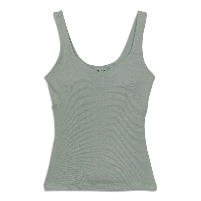 Yoga Tops for Stretching and Strengthening -Ribbed Micro- Tank Top - Resale