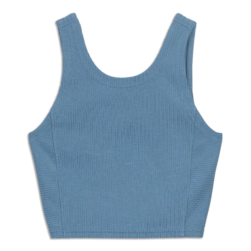 Yoga Tops for Women -Ribbed Softstreme Cropped Tank Top - Resale