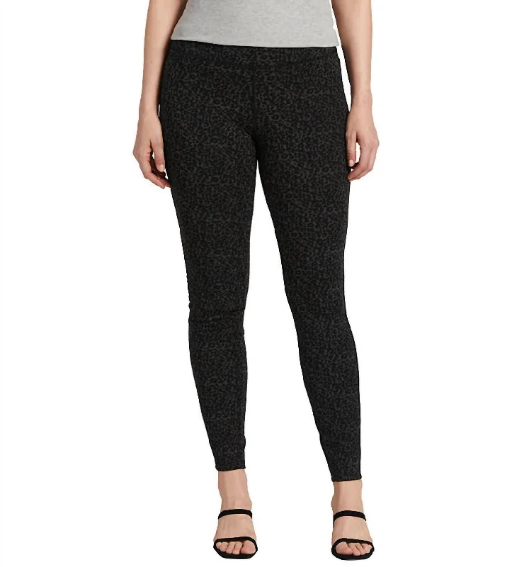 Yoga Shorts for Enhanced Stretching -Ricki Mid Rise Legging In Cheetah