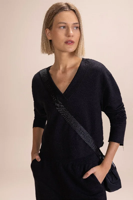 Loose Fit Yoga Tops for Easy Movement -Rino Stone Cropped Sweatshirt