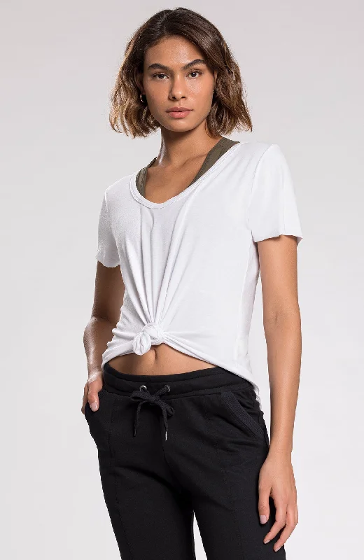 Stretchable Yoga Tops -Dreamer  RioModal™ Tee White