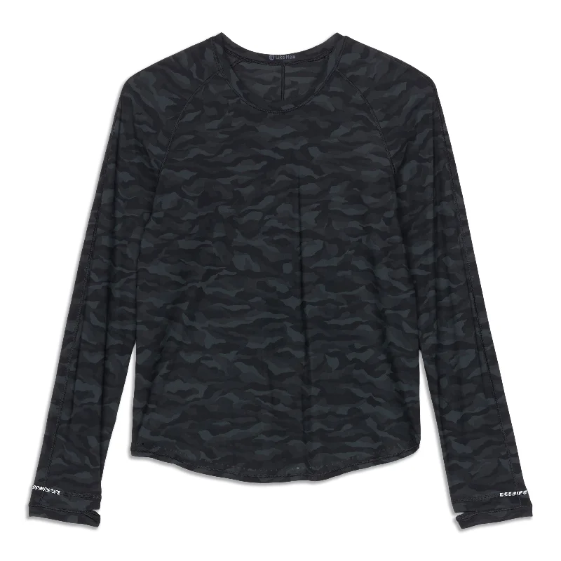 Yoga Tops for Comfort During Intense Workouts -Rise And Run Long Sleeve - Resale