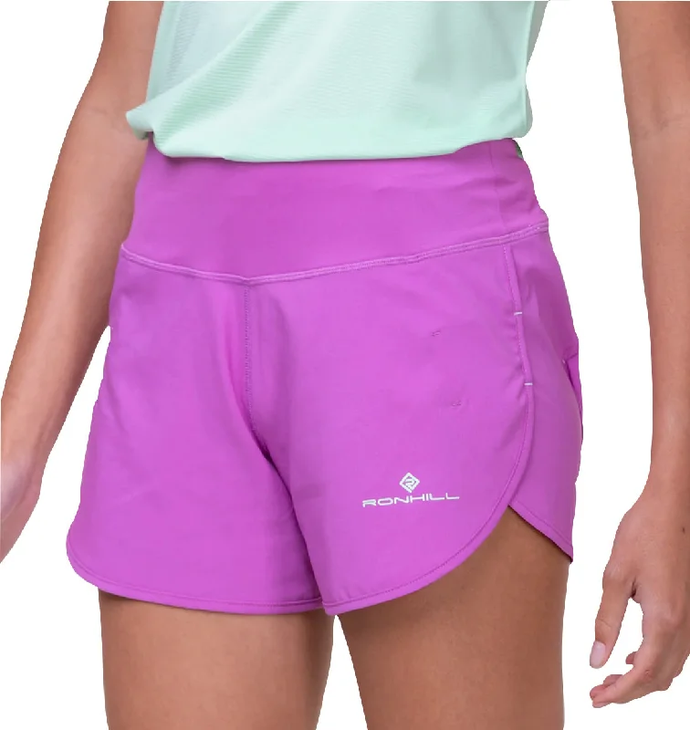 Stylish Yoga Shorts for Core Workouts -Ronhill Tech 4.5 Inch Womens Running Shorts - Pink