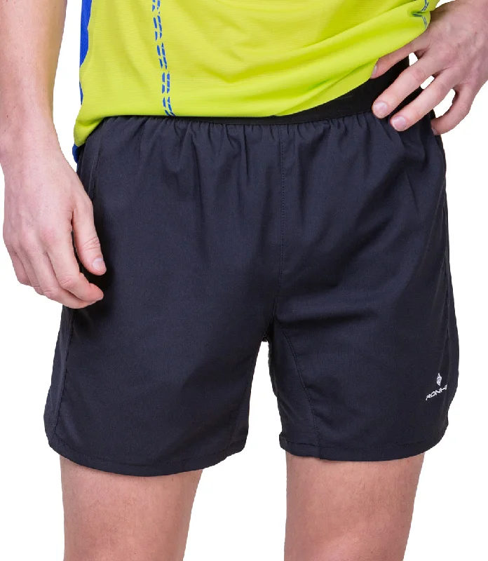 Yoga Shorts for Mobility and Comfort -Ronhill Tech 5 Inch Mens Running Shorts - Black Yoga Shorts for Mobility and Comfort -Ronhill Tech 5 Inch Mens Running Shorts - Black