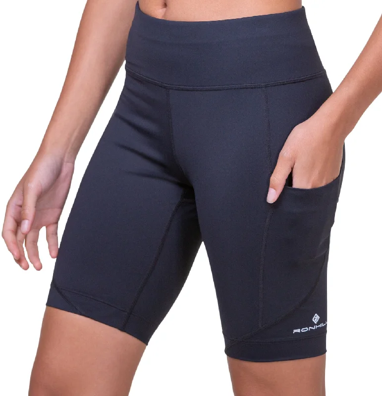 Yoga Shorts for Easy Movement and Flexibility -Ronhill Tech Stretch Womens Short Running Tights - Black Yoga Shorts for Easy Movement and Flexibility -Ronhill Tech Stretch Womens Short Running Tights - Black